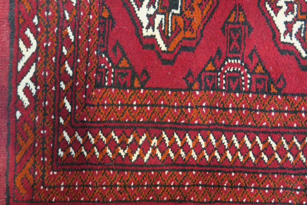 3' 3" x 4' 7" Vintage Turkeman Rug image 11