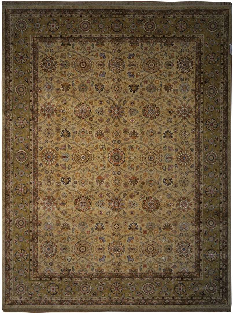 9' 0" x 11' 8" India Agra Rug image 0