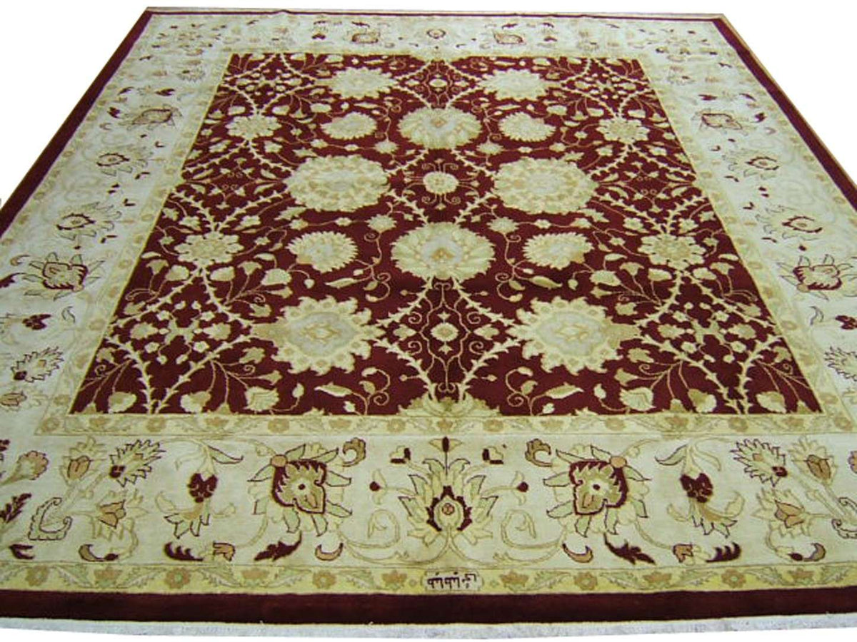 9' 8" x 10' 5" Persian Sultanabad Square Rug image 1