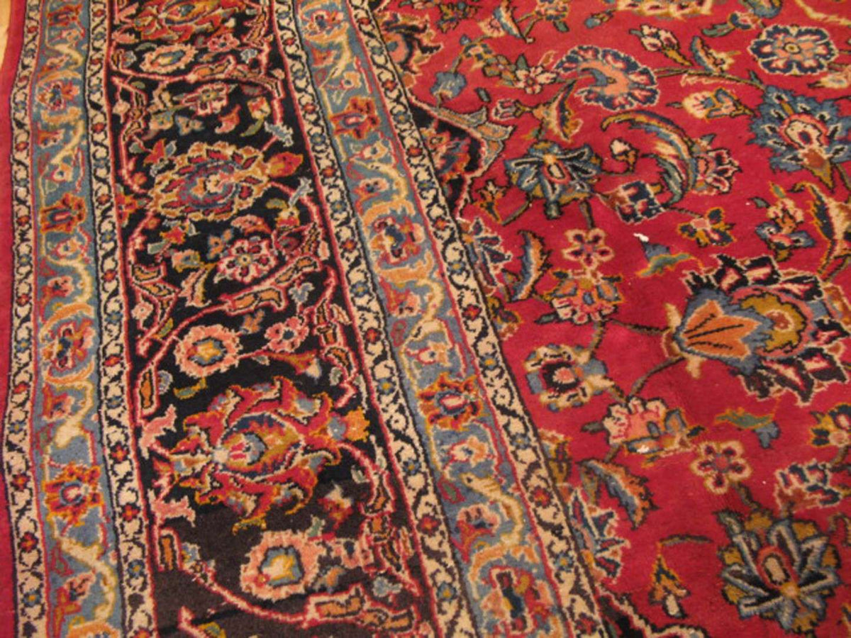 8' 1" x 12' 0" Persian Kashan Rug image 9