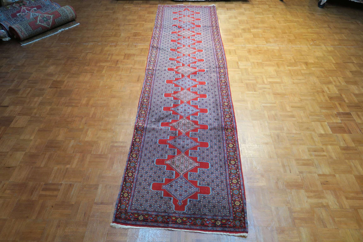 3' 4" x 12' 10" Persian Sanandaj Runner image 0