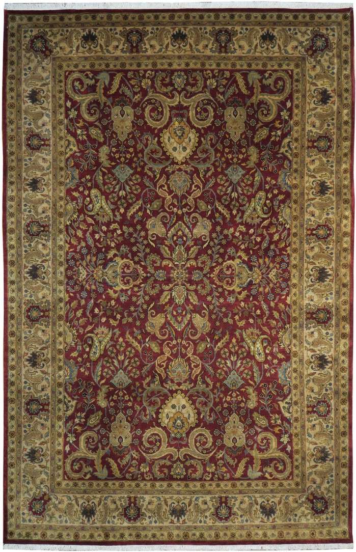5' 8" x 9' 0" India Tabriz Rug image 0