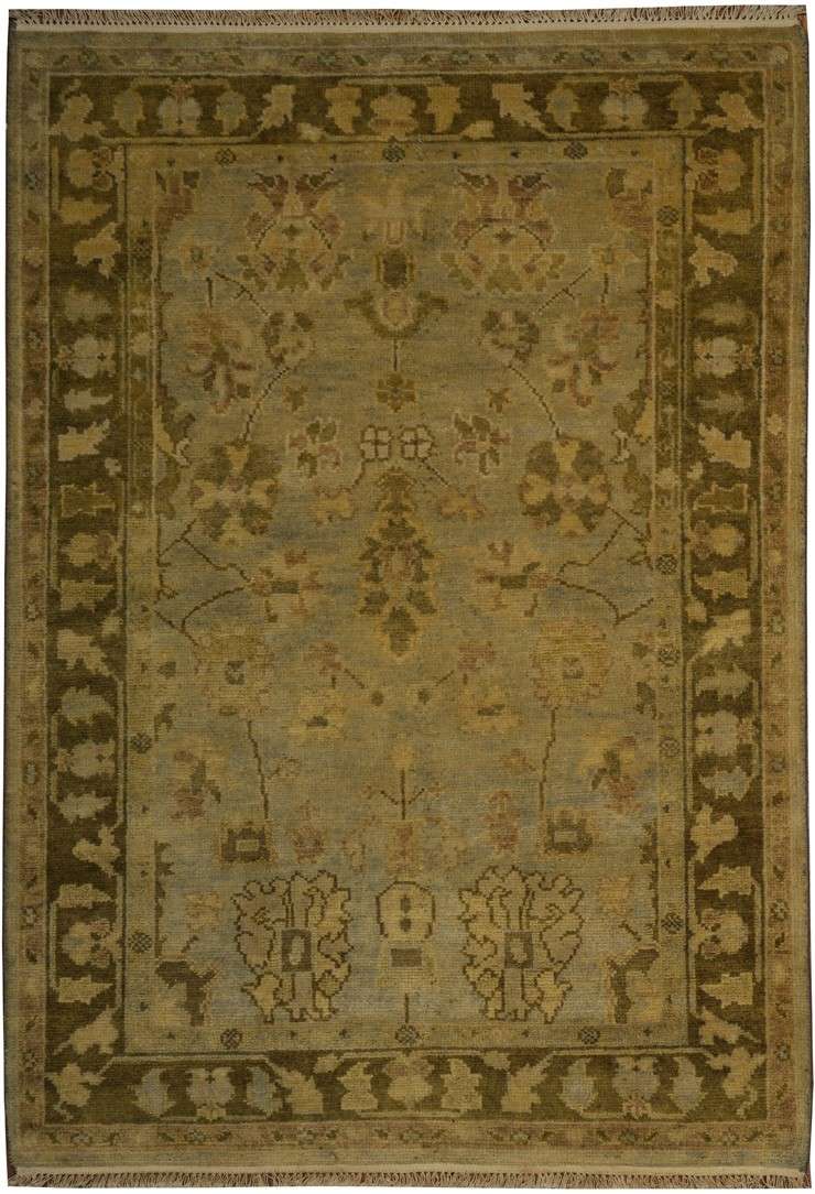 4' 1" x 6' 0" India Oushak Rug image 0