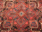 6' 8" x 9' 4" Vintage Heriz Rug image 8