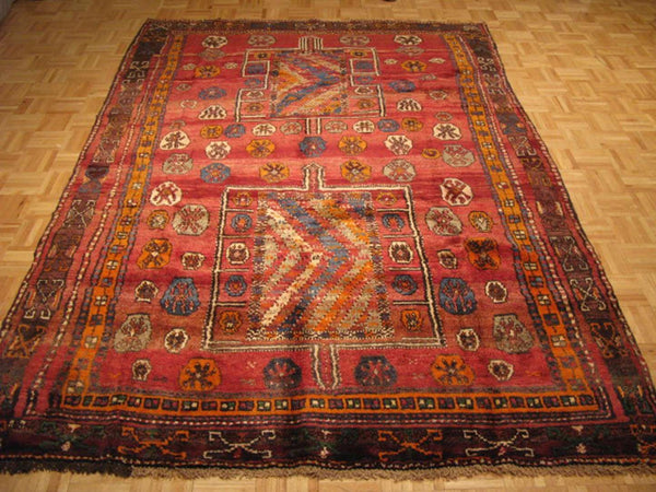6' 4" x 9' 2" Persian Gabbeh Rug image 1