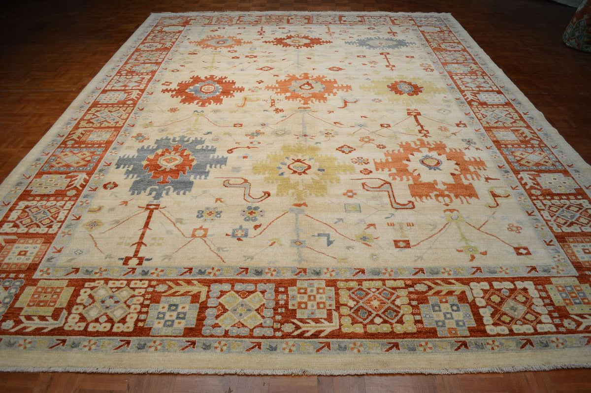 10' 2" x 13' 10" Pakistan Chobi Rug image 1