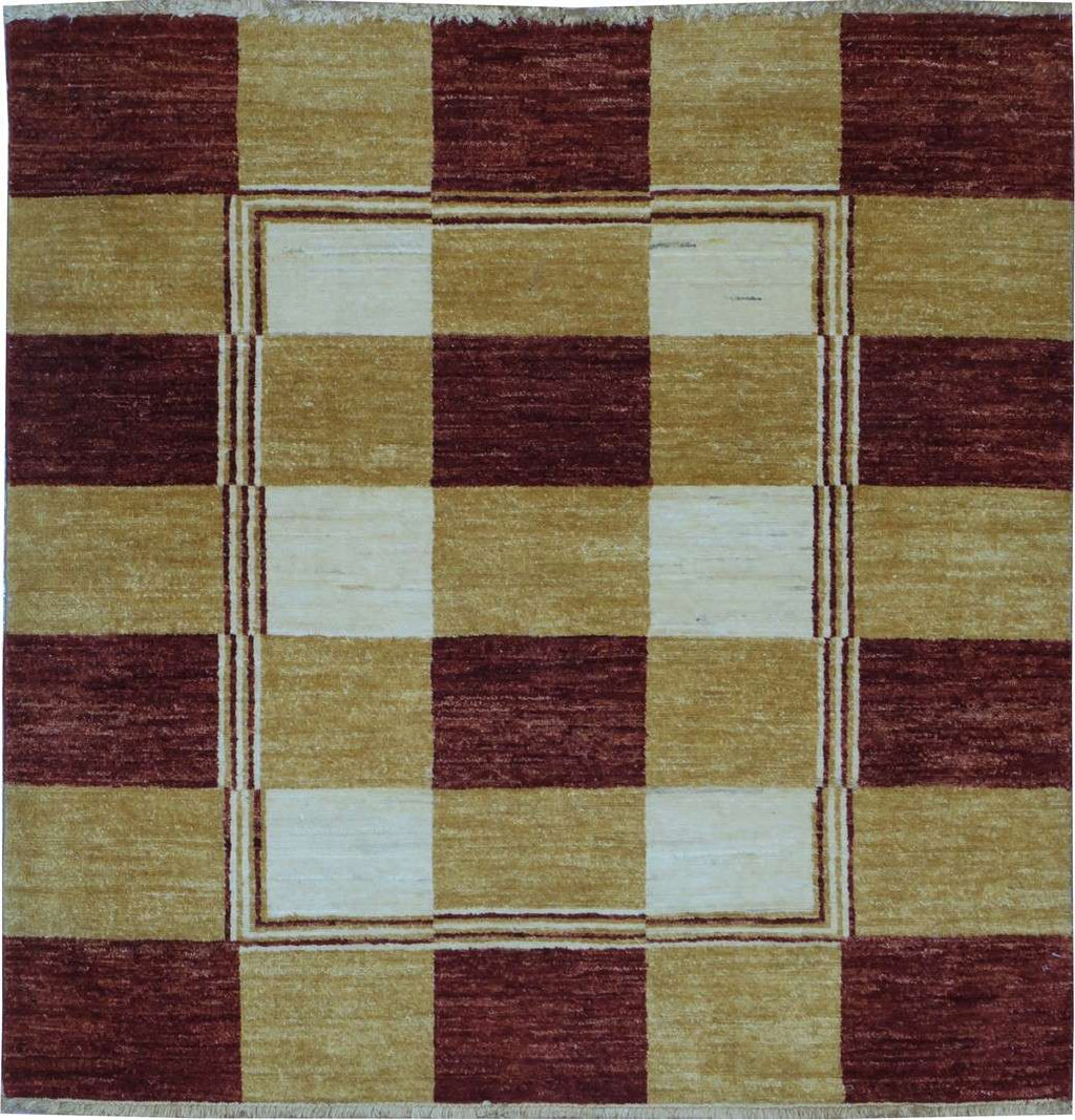 4' 1" x 4' 2" India Gabbeh Rug image 0