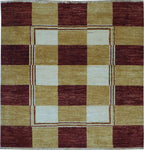 4' 1" x 4' 2" India Gabbeh Rug image 0