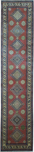 2' 7" x 11' 9" Pakistan Kazak Runner image 0