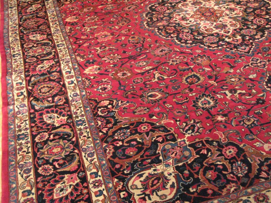 9' 8" x 12' 6" Persian Mashhad Rug image 10