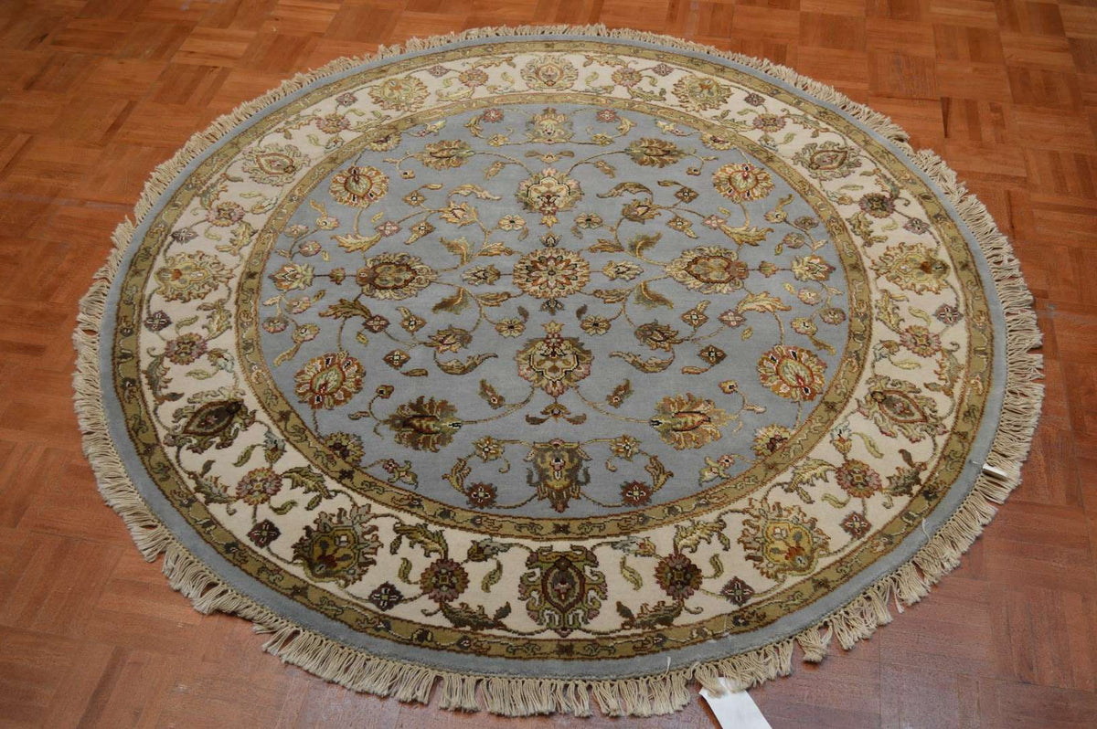 5' 2" x 5' 2" India Jaipur Round Rug image 8