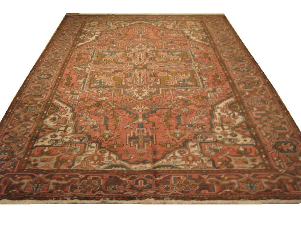 8' 1" x 11' 0" Persian Heriz Rug image 0