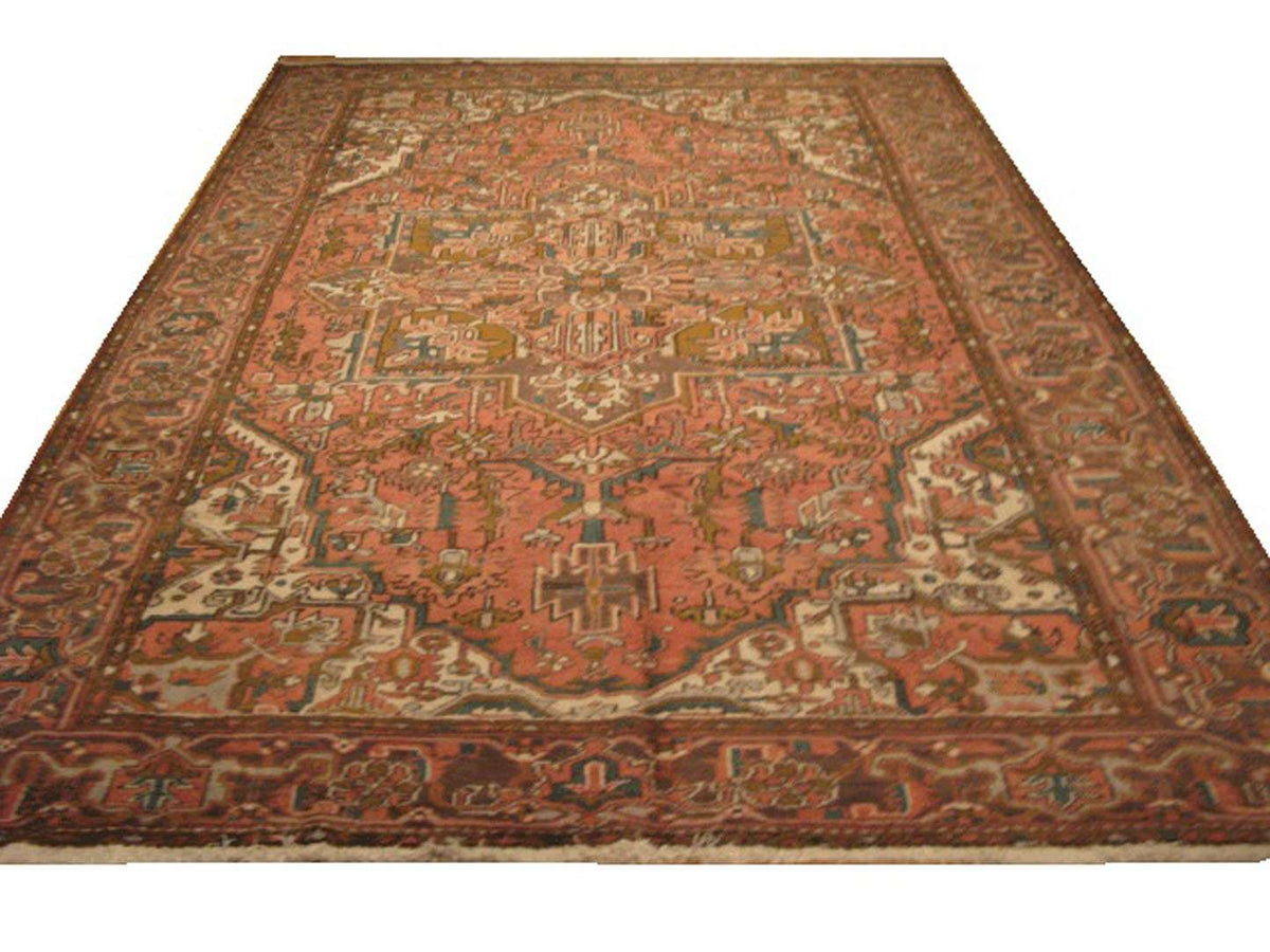 8' 1" x 11' 0" Persian Heriz Rug image 0