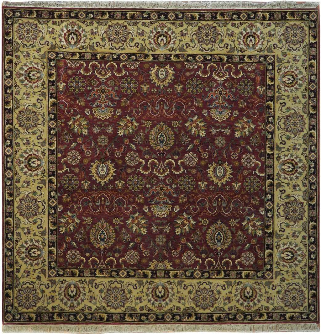 6' 0" x 6' 0" India Agra Round Rug image 0