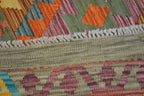 5' 3" x 6' 4" India Kilim Rug image 11