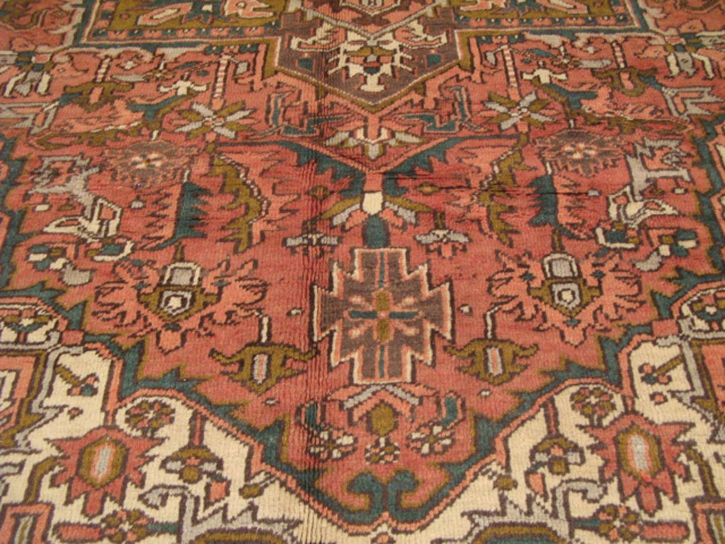8' 1" x 11' 0" Persian Heriz Rug image 3