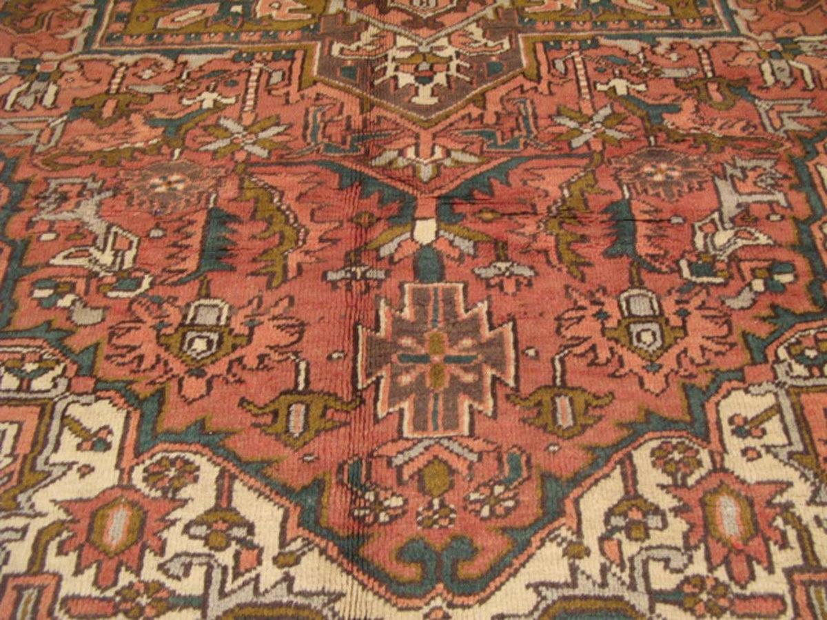 8' 1" x 11' 0" Persian Heriz Rug image 3