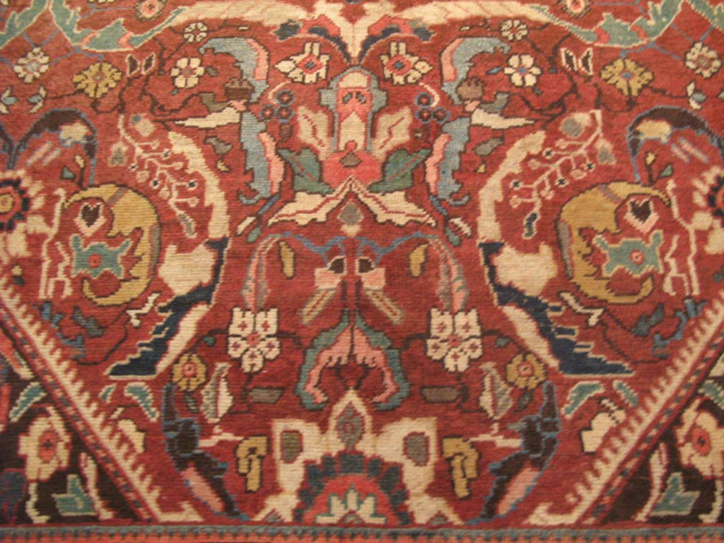 8' 8" x 12' 7" Vintage Sultanabad Rug image 4