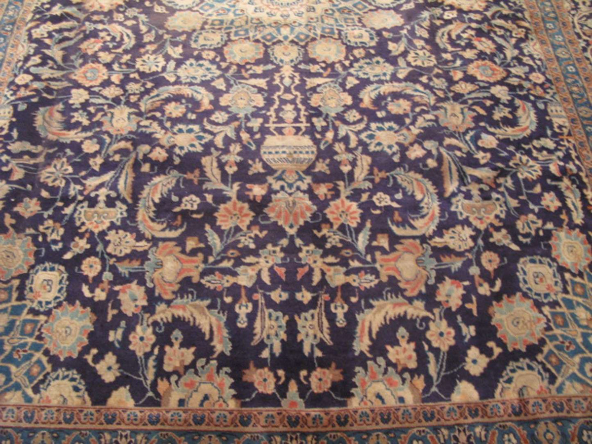 8' 5" x 11' 6" Persian Kashmar Rug image 9