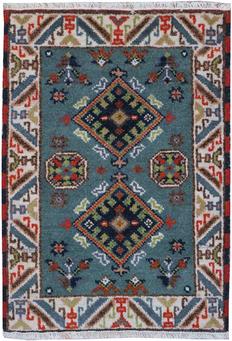 2' 0" x 3' 0" India Kazak Rug image 0