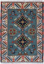2' 0" x 3' 0" India Kazak Rug image 0