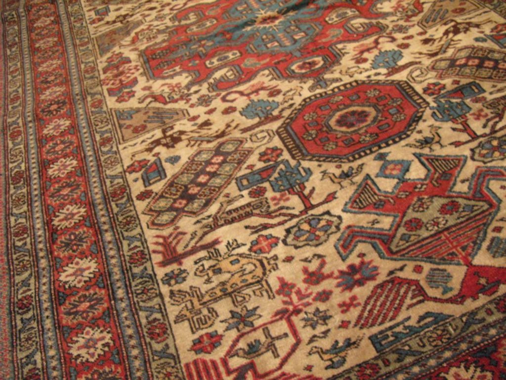 4' 8" x 6' 7" Persian Ardabil Rug image 9