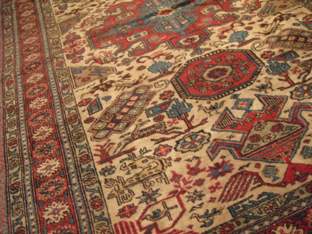 4' 8" x 6' 7" Persian Ardabil Rug image 9