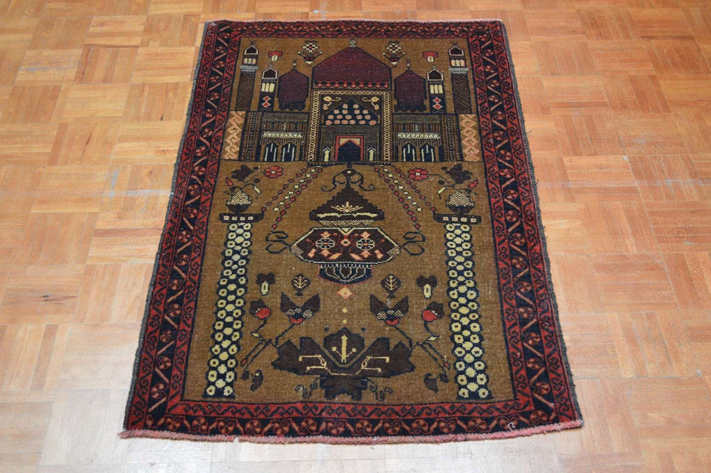 2' 7" x 4' 2" Afghanistan Belouch Rug image 1