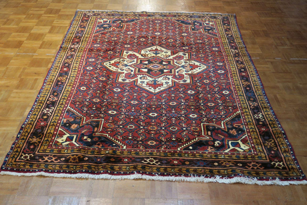 5' 1" x 7' 3" Persian Hamadan Rug image 8