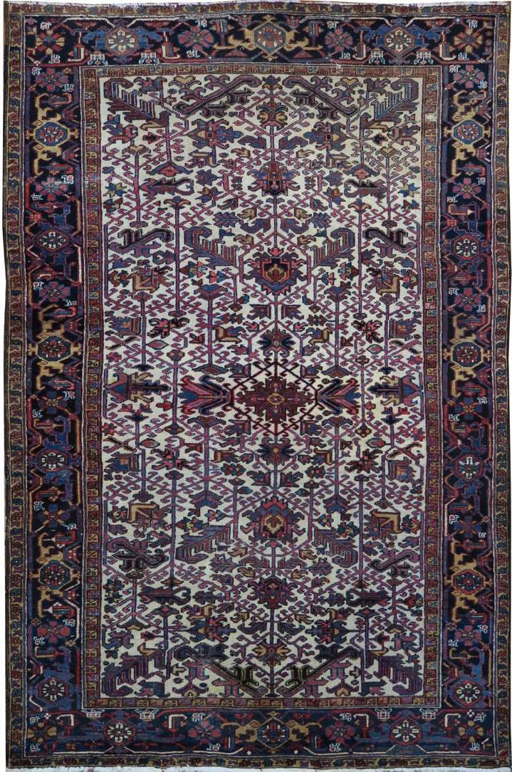 6' 9" x 10' 0" Persian Heriz Rug image 0