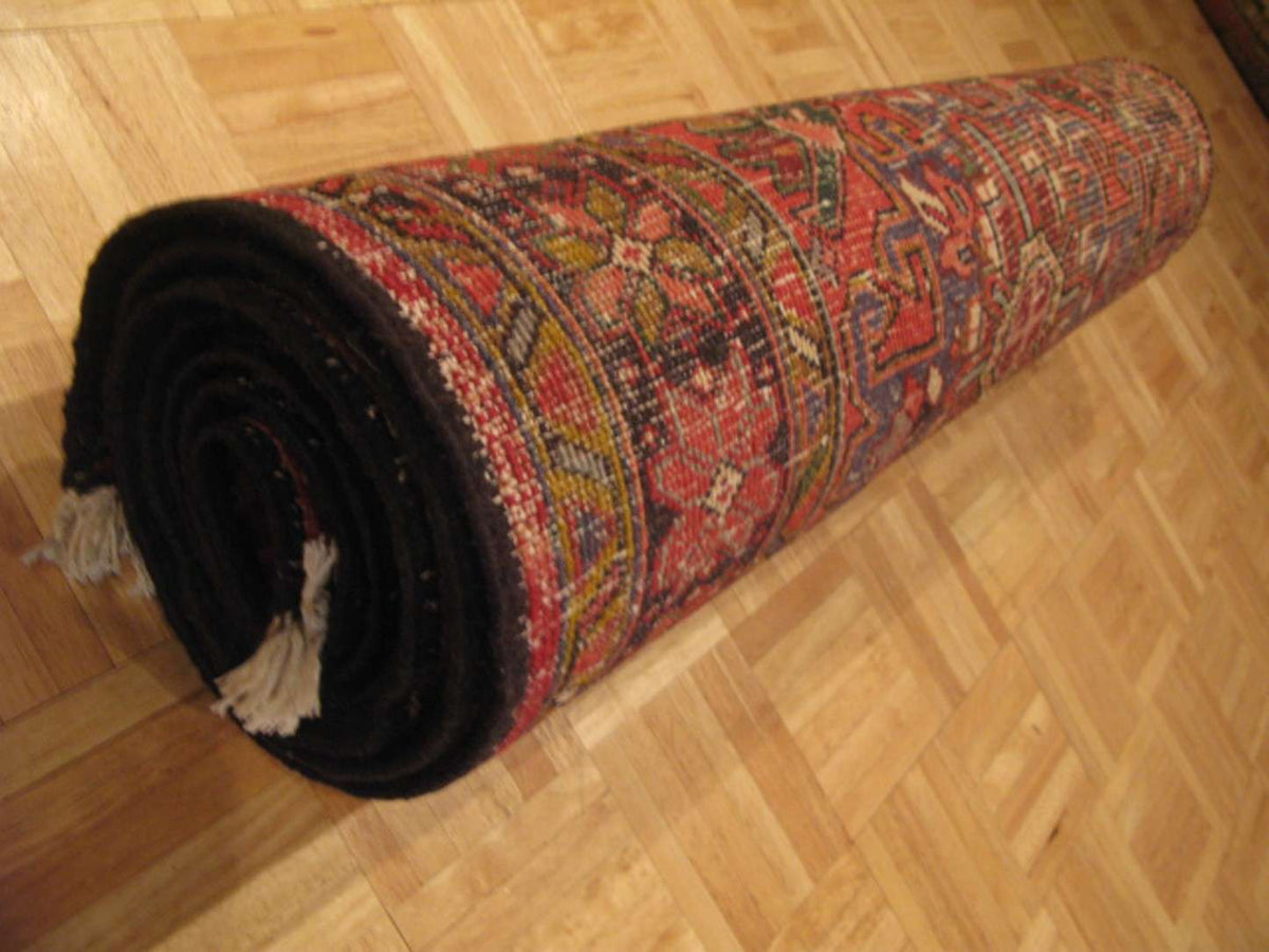 3' 6" x 10' 5" Persian Heriz Runner image 11
