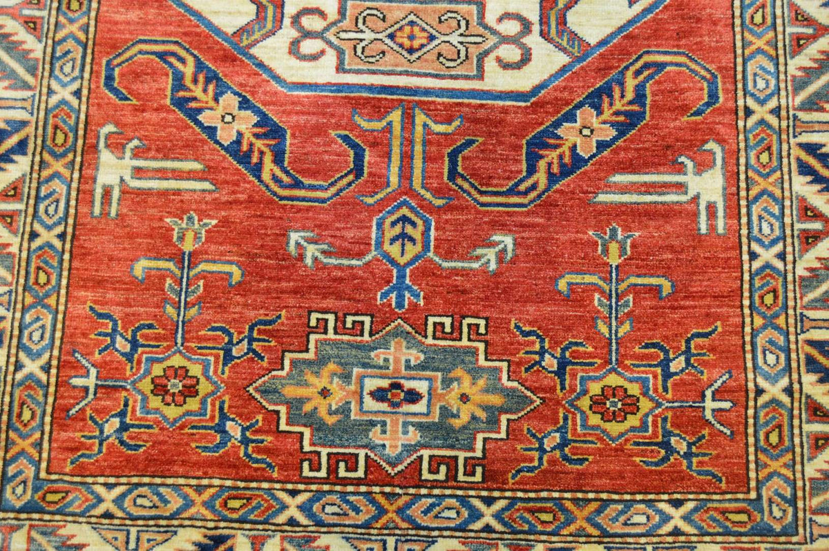4' 3" x 7' 0" Pakistan Kazak Rug image 8