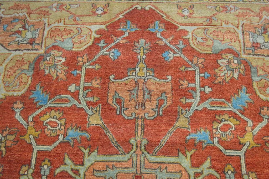 7' 8" x 10' 3" India Serapi Rug image 8