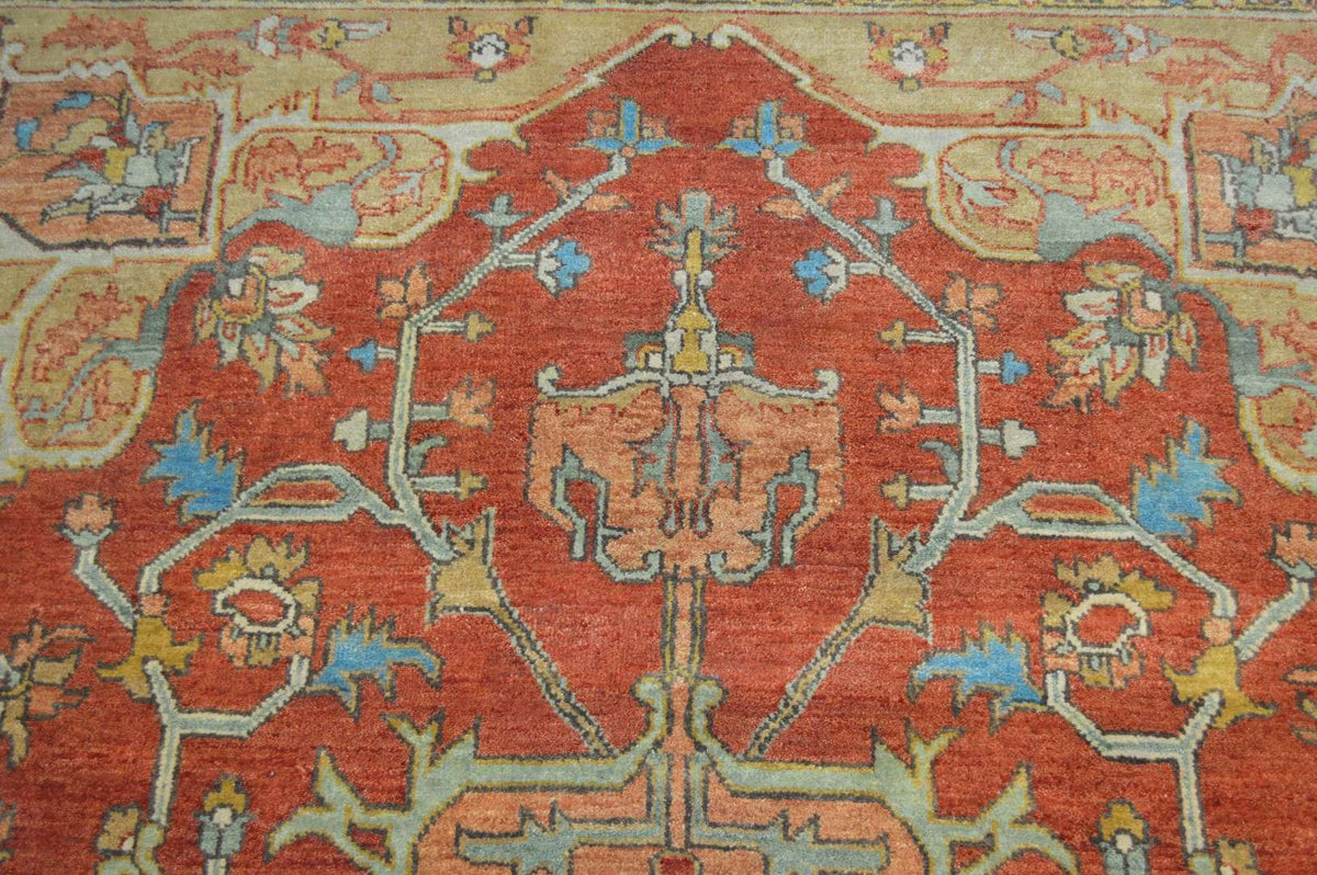7' 8" x 10' 3" India Serapi Rug image 8