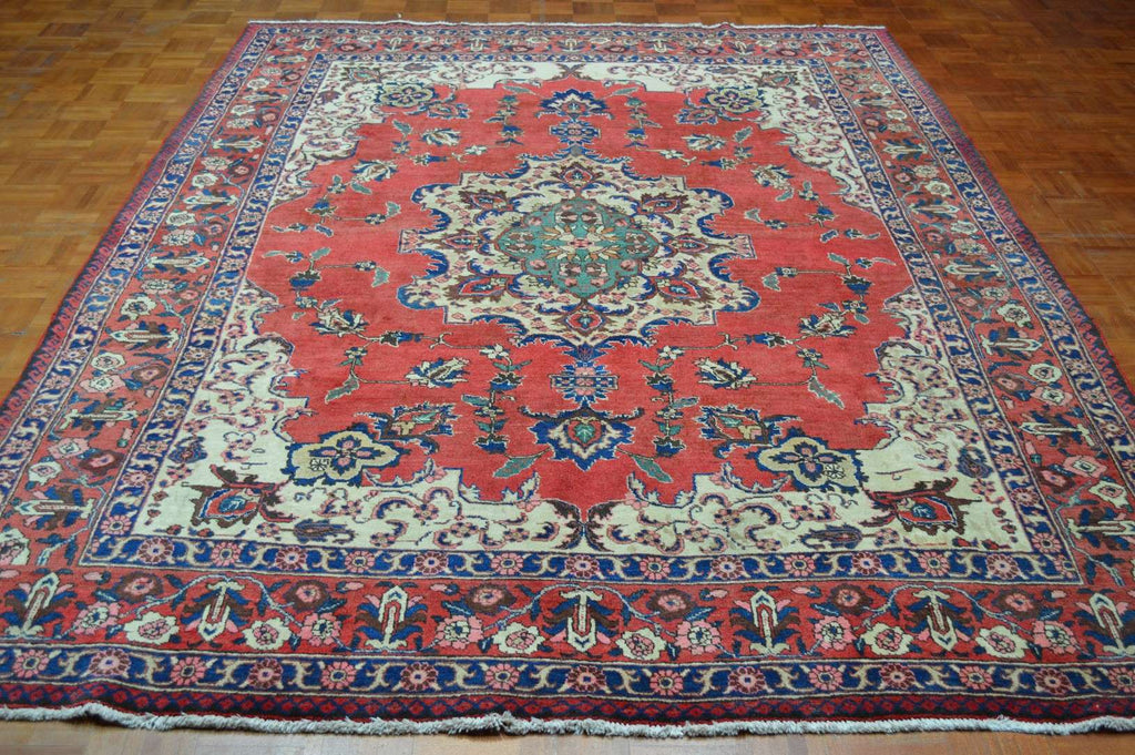7' 3" x 10' 7" Persian Tabriz Rug image 1