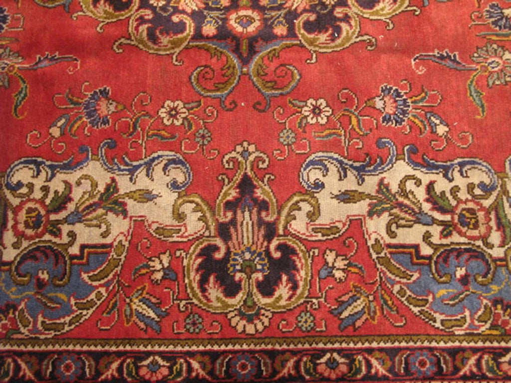 9' 1" x 15' 5" Persian Tabriz Rug image 4