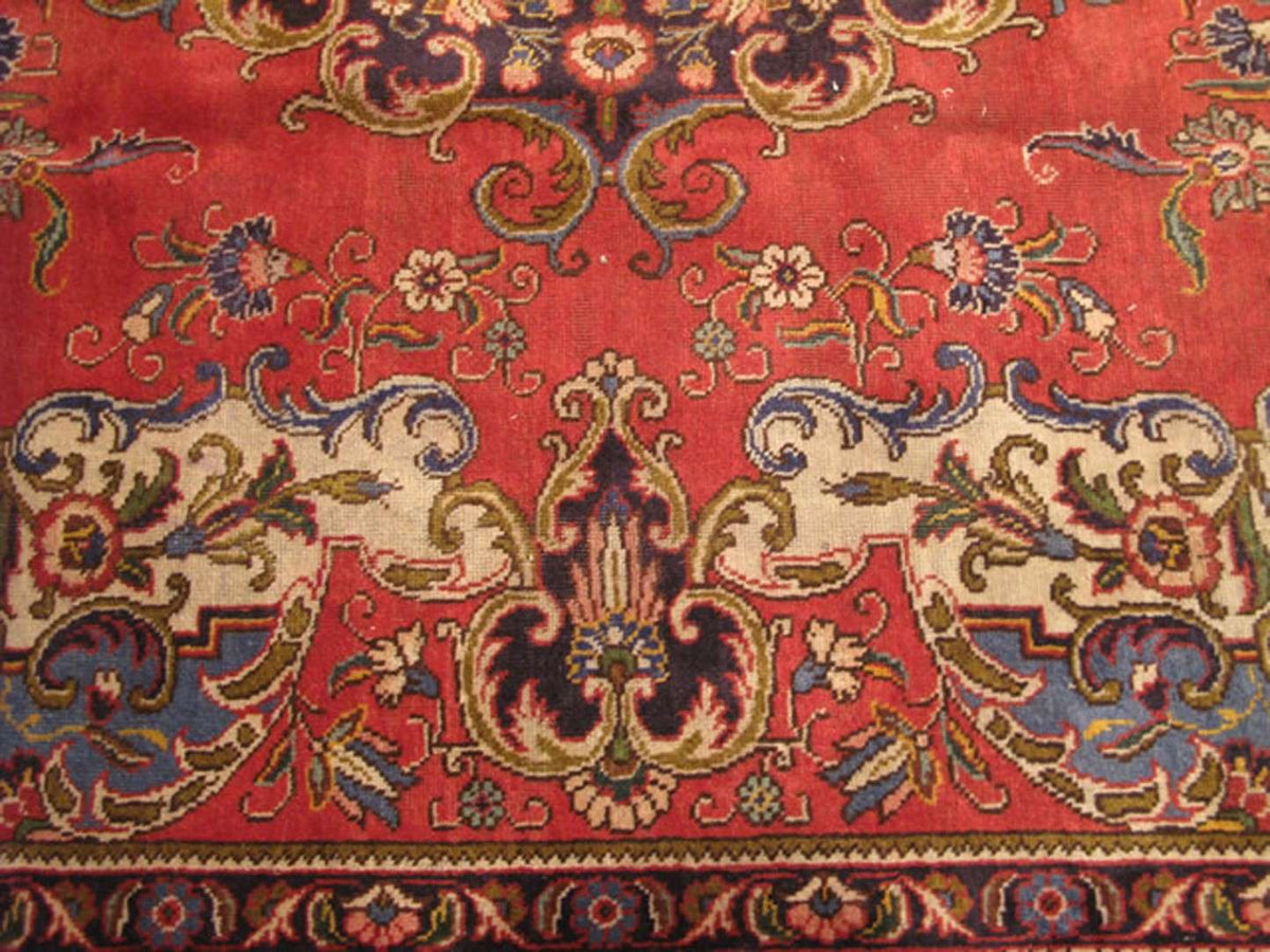9' 1" x 15' 5" Persian Tabriz Rug image 4