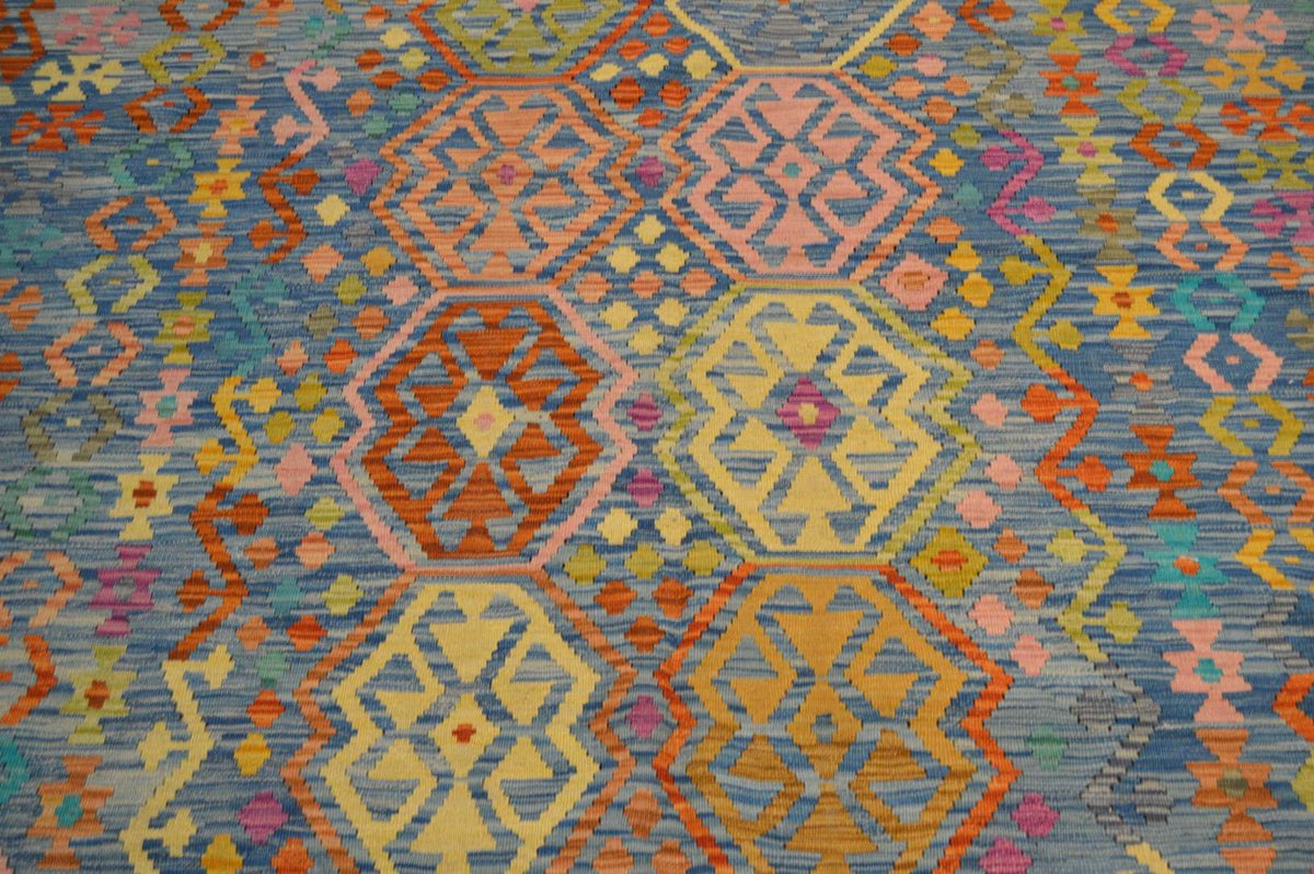 6' 8" x 9' 7" India Kilim Rug image 2