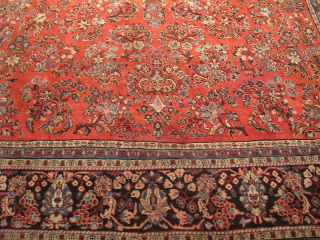 8' 9" x 12' 7" Persian Sarouk Rug image 4