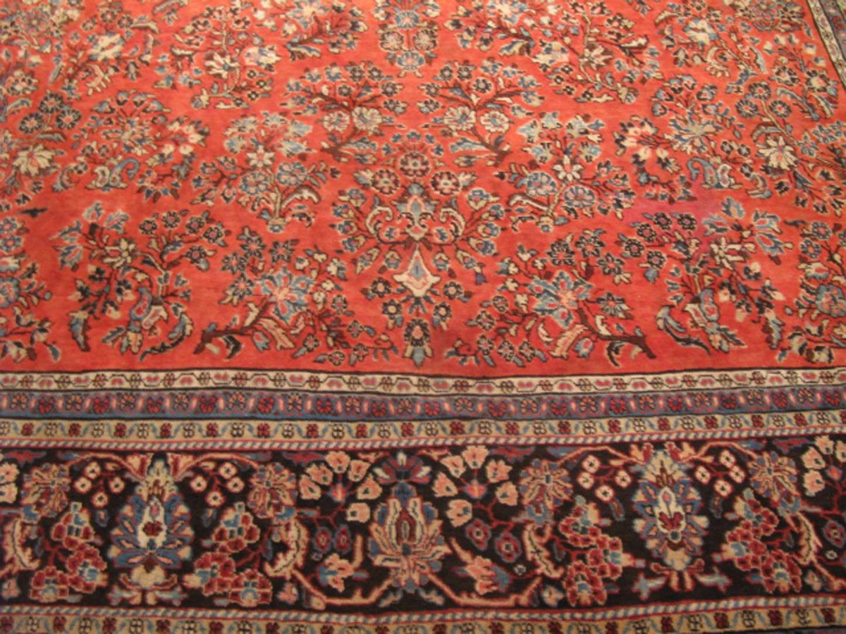 8' 9" x 12' 7" Persian Sarouk Rug image 4