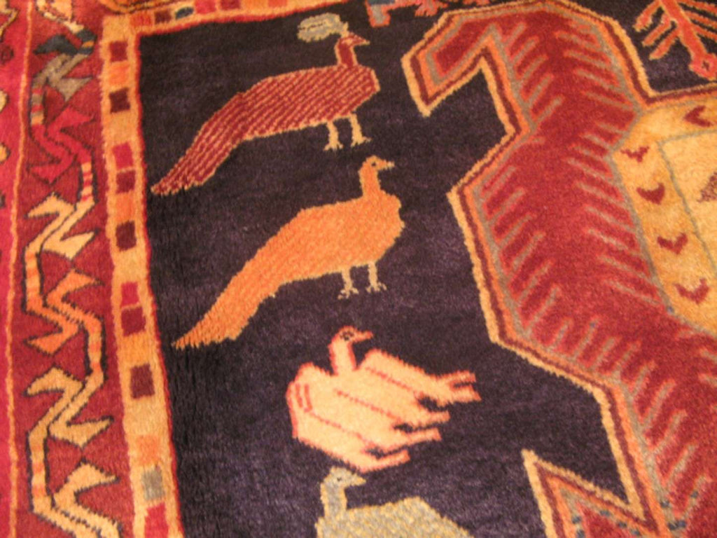 4' 5" x 10' 2" Persian Meshkin Runner image 3