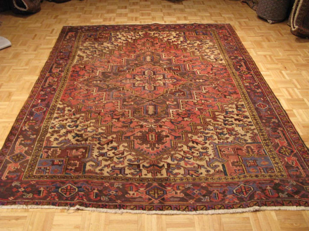 6' 1" x 8' 9" Persian Heriz Rug image 1