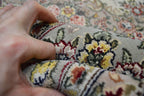 7' 8" x 10' 5" India Tabriz Rug image 11