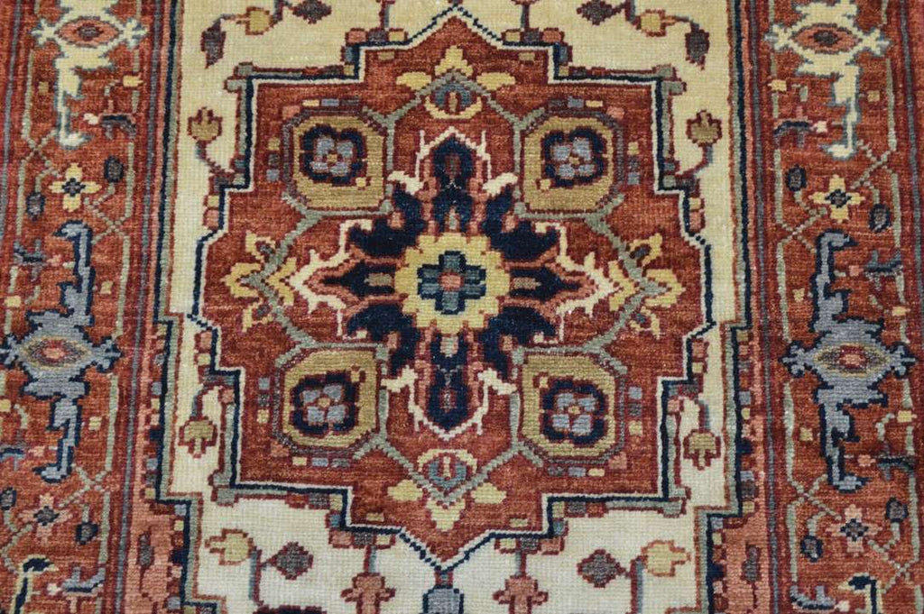 2' 7" x 12' 0" India Serapi Runner image 3