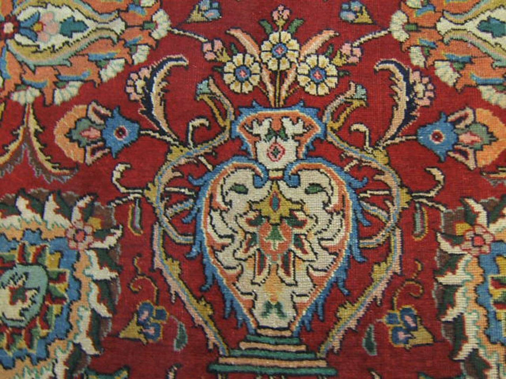 7' 7" x 11' 5" Persian Tabriz Rug image 8