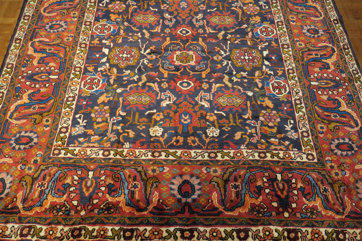 6' 6" x 10' 1" Persian Hamadan Rug image 0