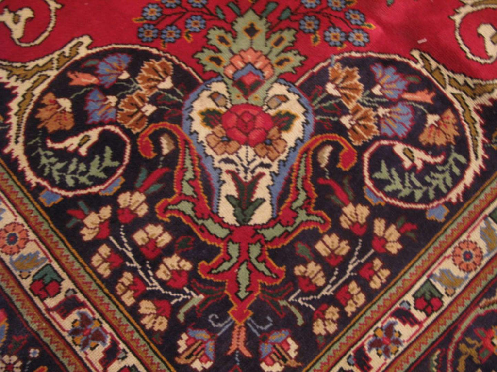10' 3" x 12' 1" Persian Tabriz Rug image 4