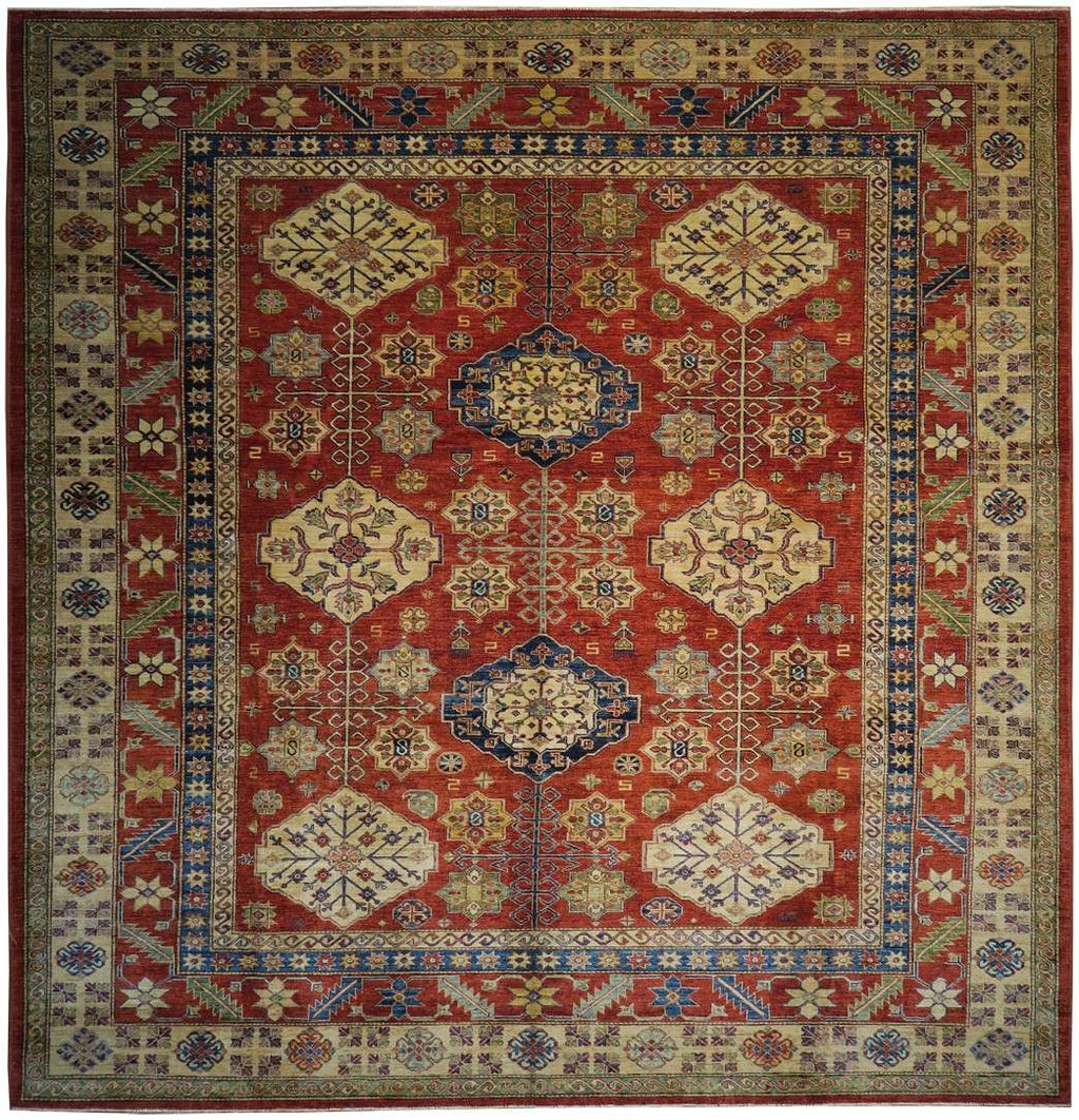 10' 1" x 10' 5" Pakistan Kazak Rug image 0