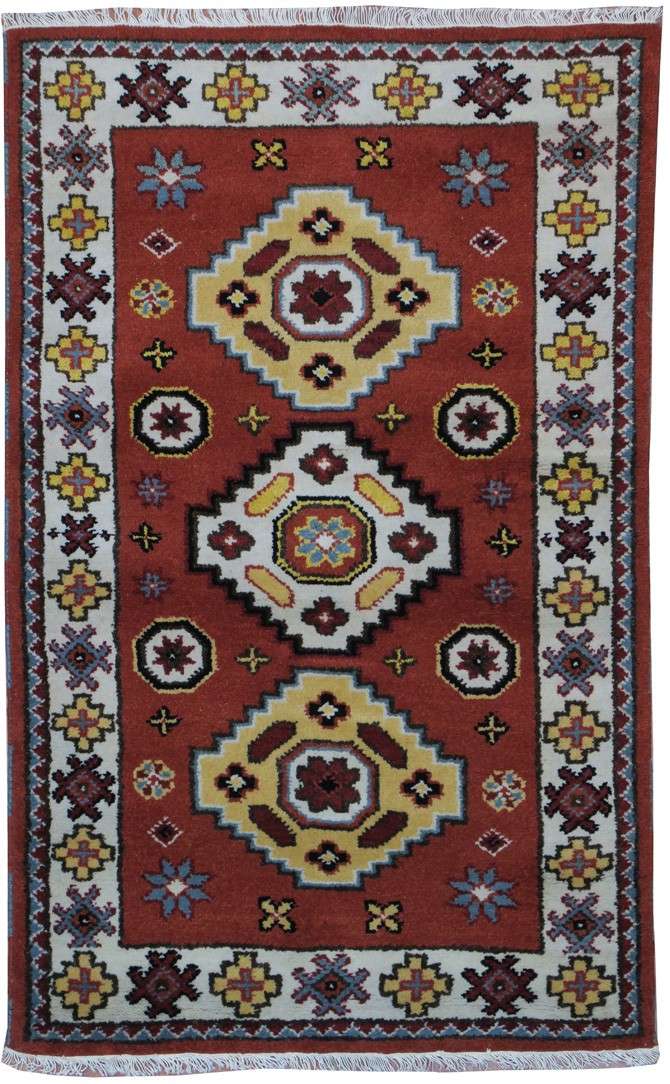 3' 0" x 5' 0" India Kazak Rug image 0