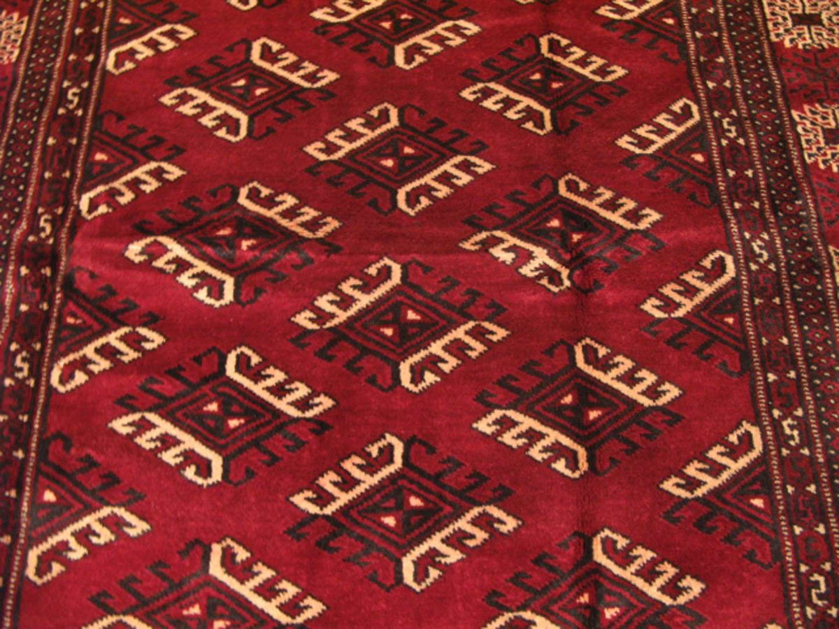 4' 3" x 6' 4" Persian Turkmen Rug image 7